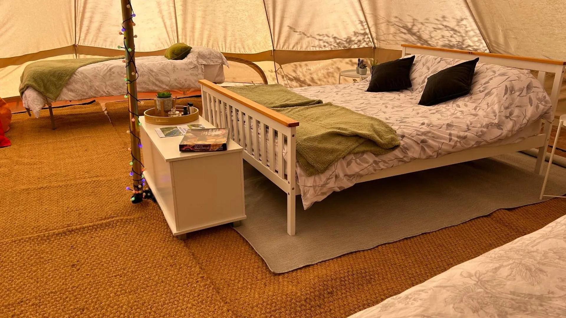 Luxury tent Spring Lakes Lake Side Bell Tents Nottingham United Kingdom