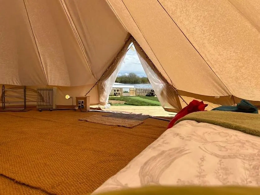 Luxury tent Spring Lakes Lake Side Bell Tents Nottingham United Kingdom
