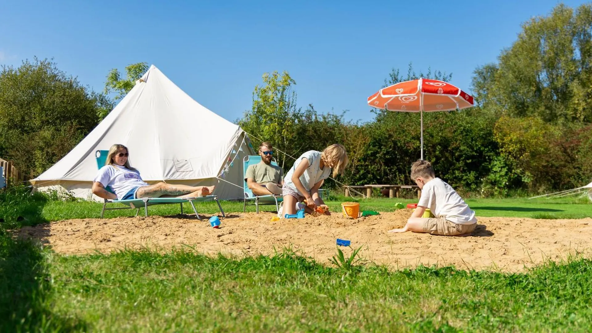 Luxury tent Spring Lakes Lake Side Bell Tents Nottingham United Kingdom